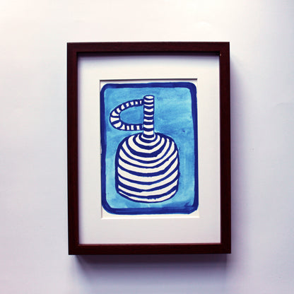 Blue Pot - No. 5 - Original Painting