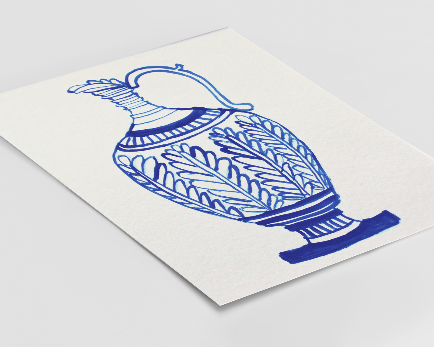 Blue Pot - No.01 - Fine Art Print