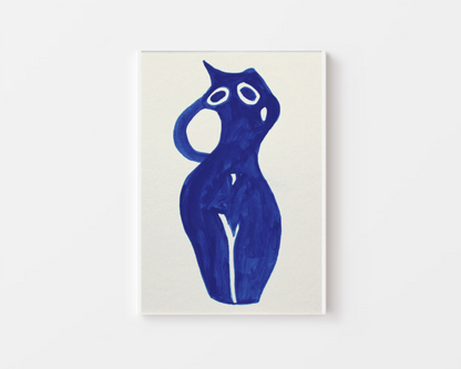 Blue Pot - No.03 - Fine Art Print